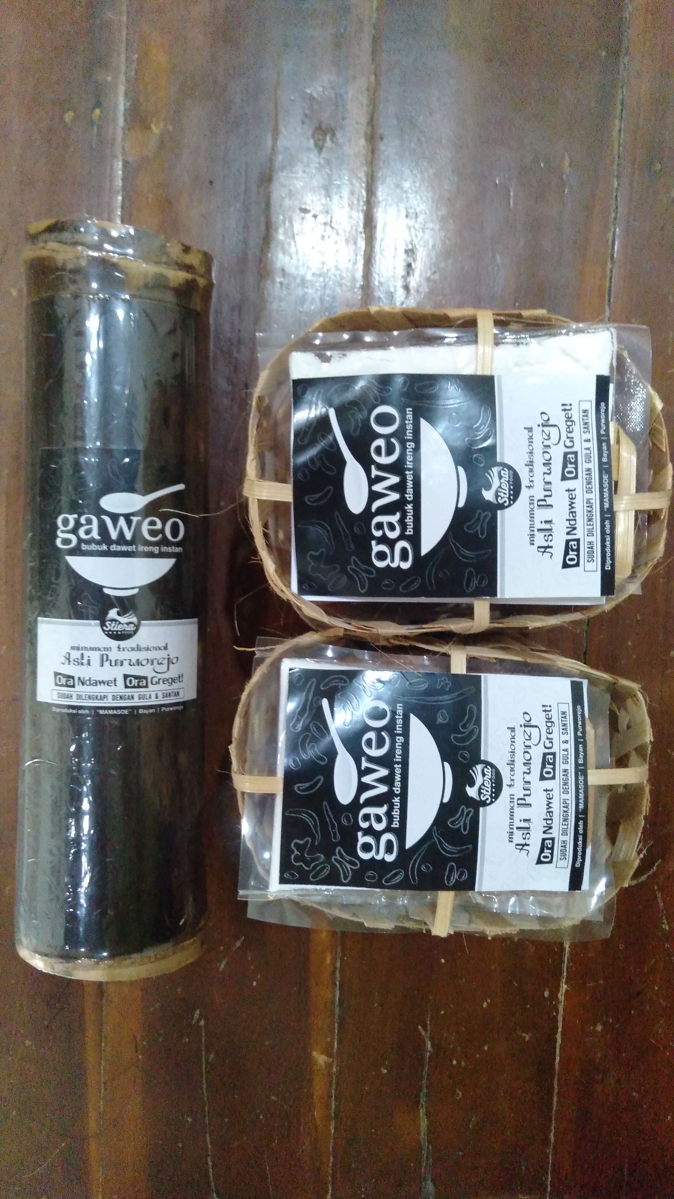 Gaweo (bubuk dawet Ireng Instan)